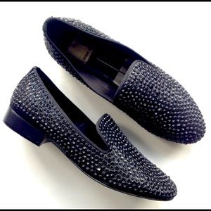 DOLCE VITA crystal studded loafers shoes 8 flats